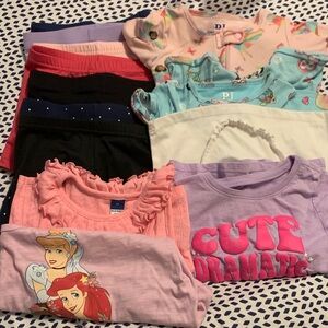 Summer Bundle! Cute Graphic and Ruffled Girls' Tops and shorts
